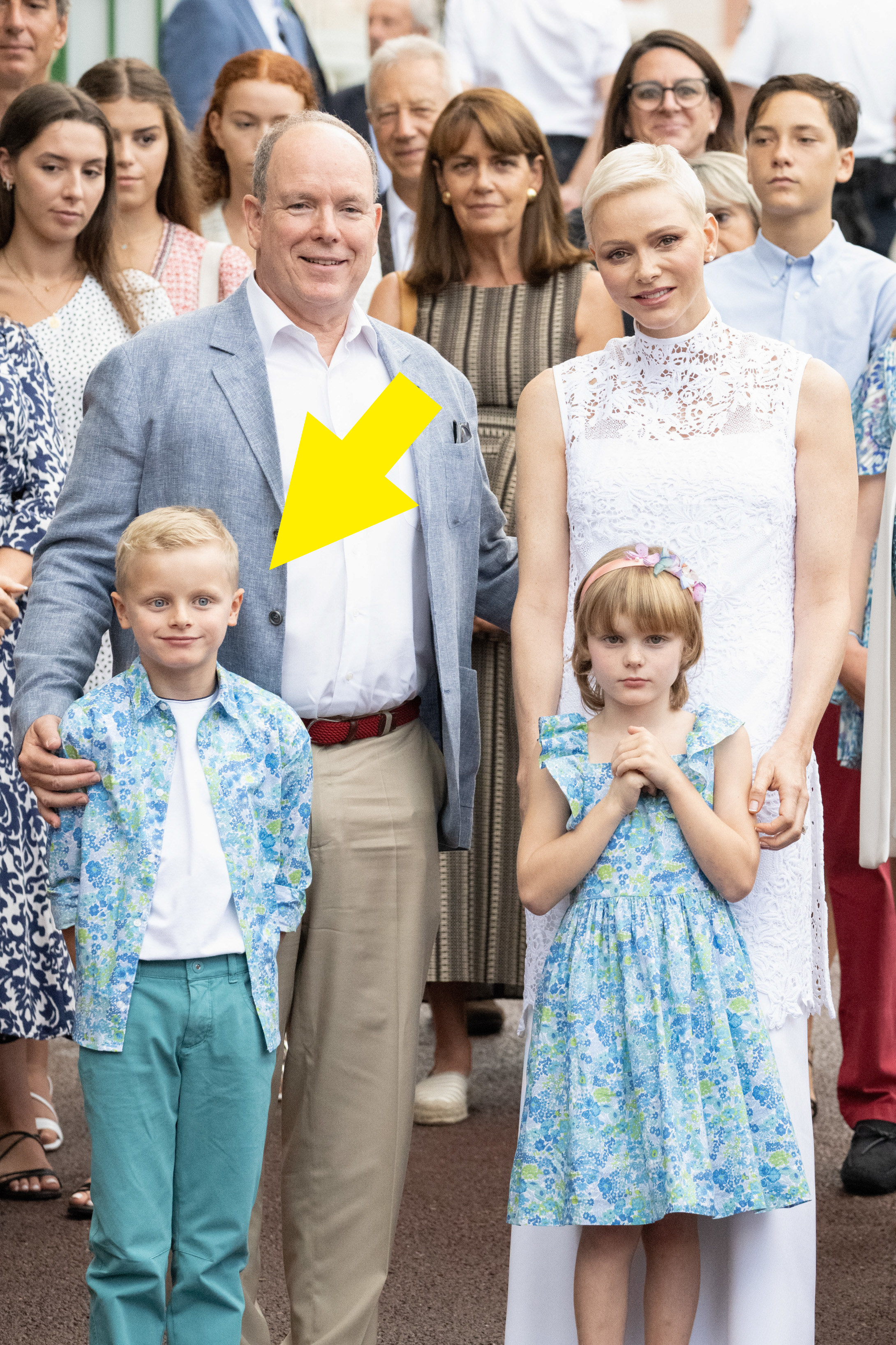 Prince Jacques with his family