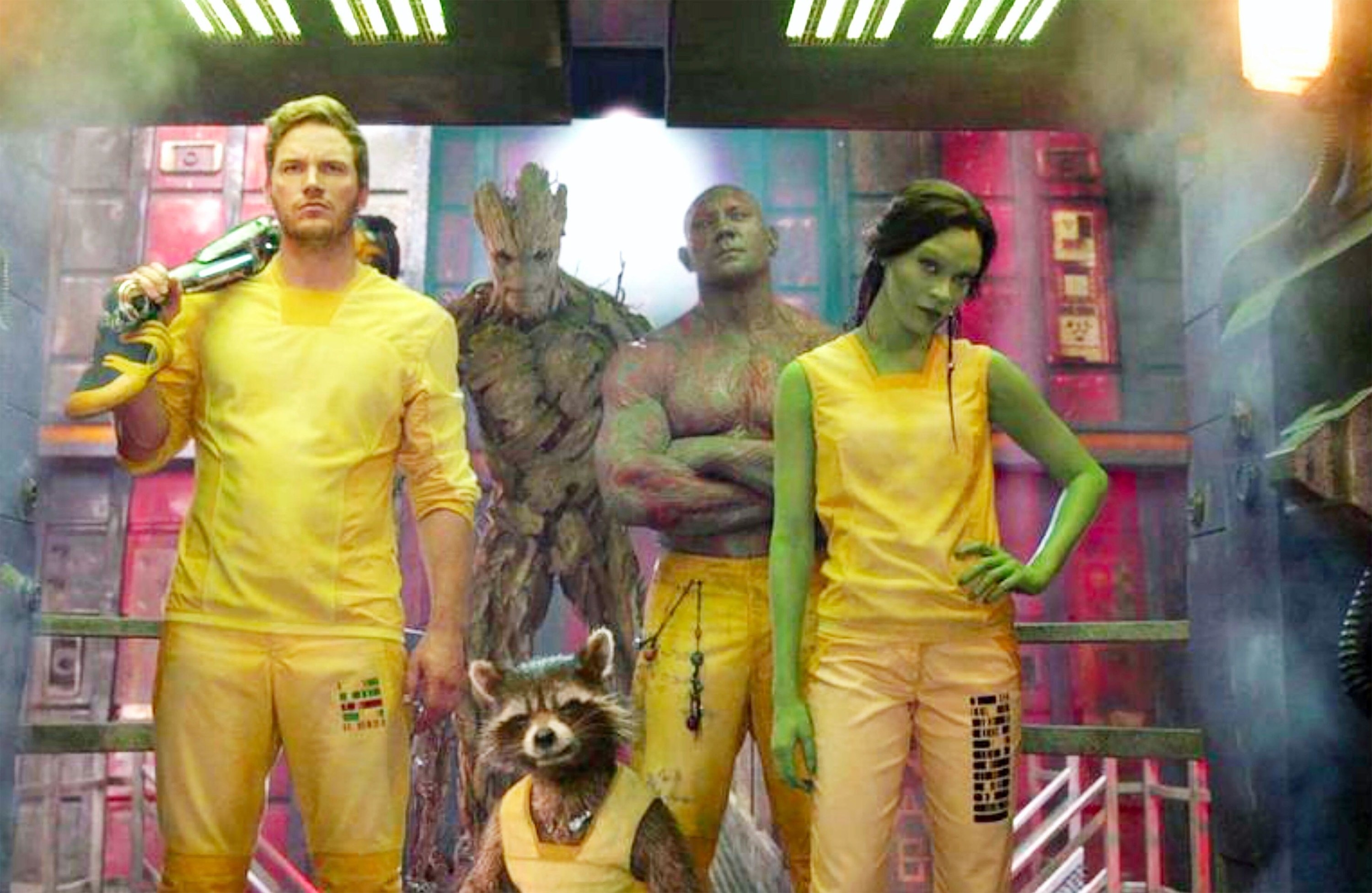 The Guardians of the Galaxy Assemble during a prison break in &quot;Guardians of the Galaxy&quot;