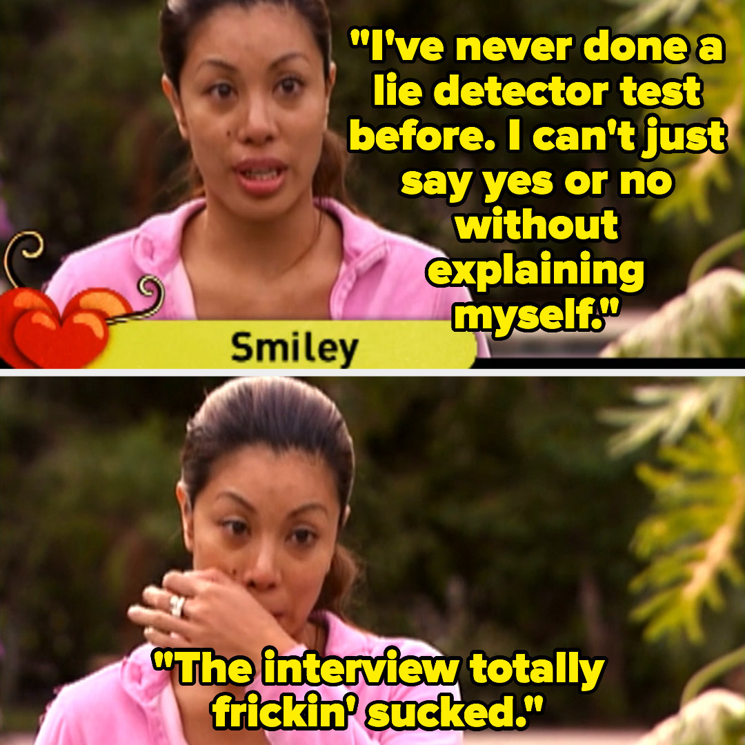 Smiley saying she can&#x27;t just say yes or no without explaining herself and that the interview sucked