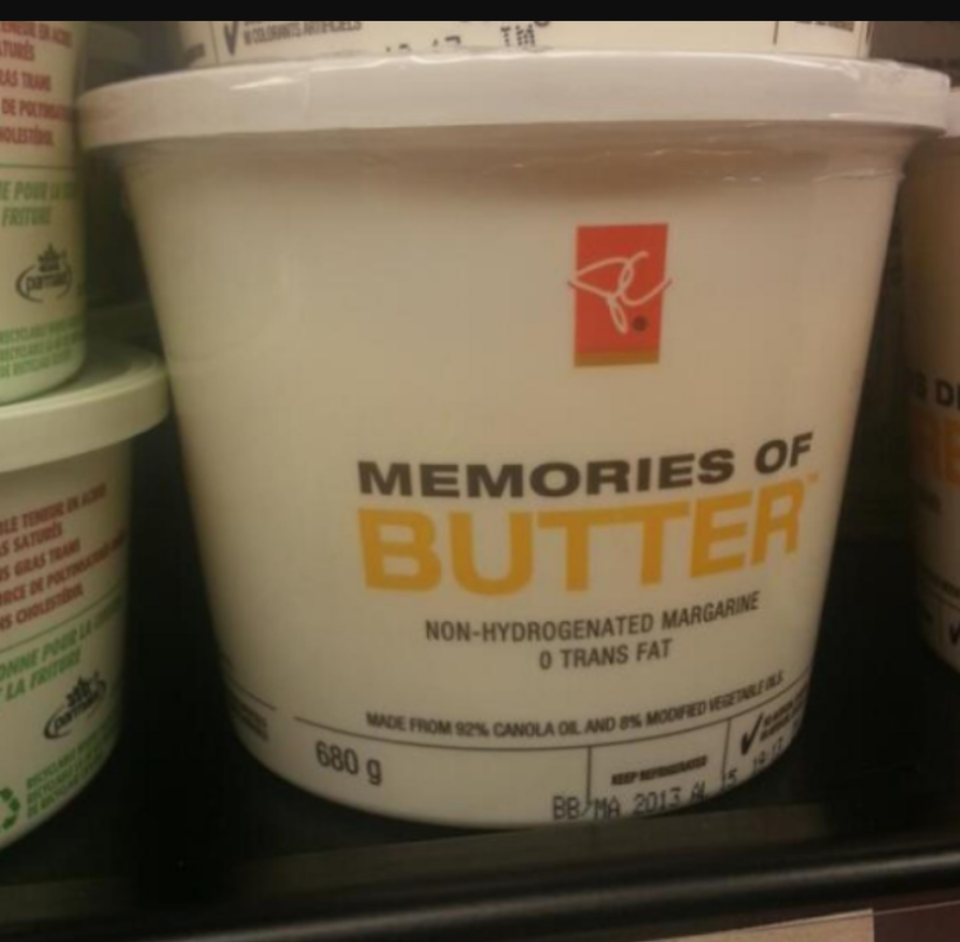 a tub of Memories of Butter