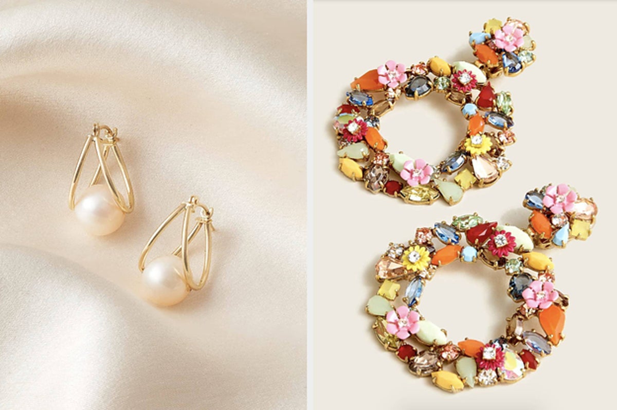 Chic Gold Earrings - Hoop Earrings - Post Back Earrings - Lulus