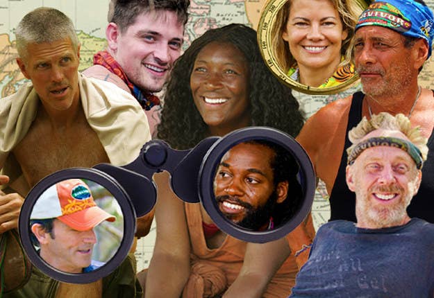 A collage of Survivor contestants