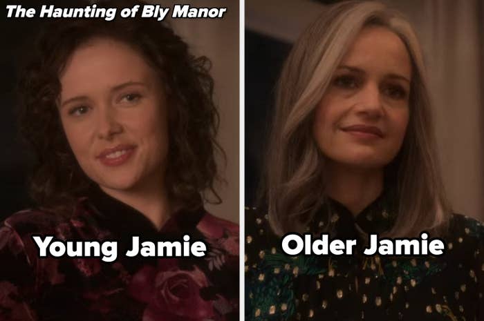 Young Jamie and Older Jamie in &quot;The Haunting of Bly Manor&quot; looking nothing alike