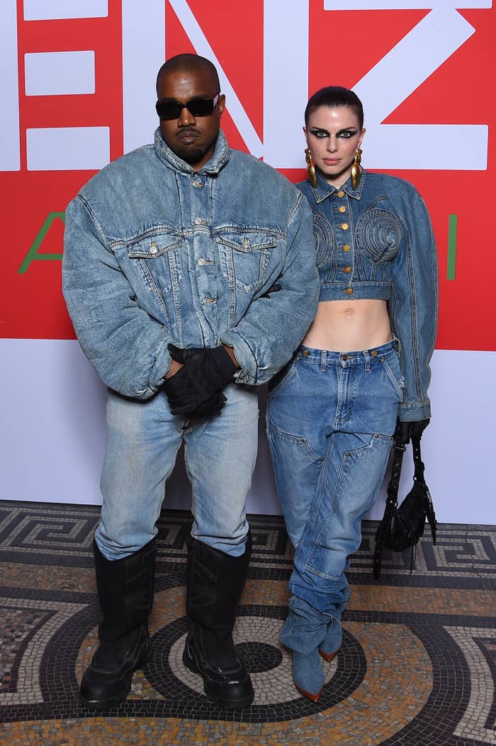 Ye and Julia on the red carpet