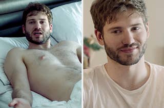 Omg you have no idea how hot alex lincoln is okay i will describe he's tall and has brown hair and these really big brown eyes that are so dreamy and he's kind of muscley but with a sort of dad bod and scruffy honestly he's just wow