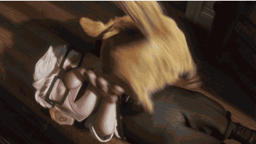 gif from the movie up of a dog licking their humans face