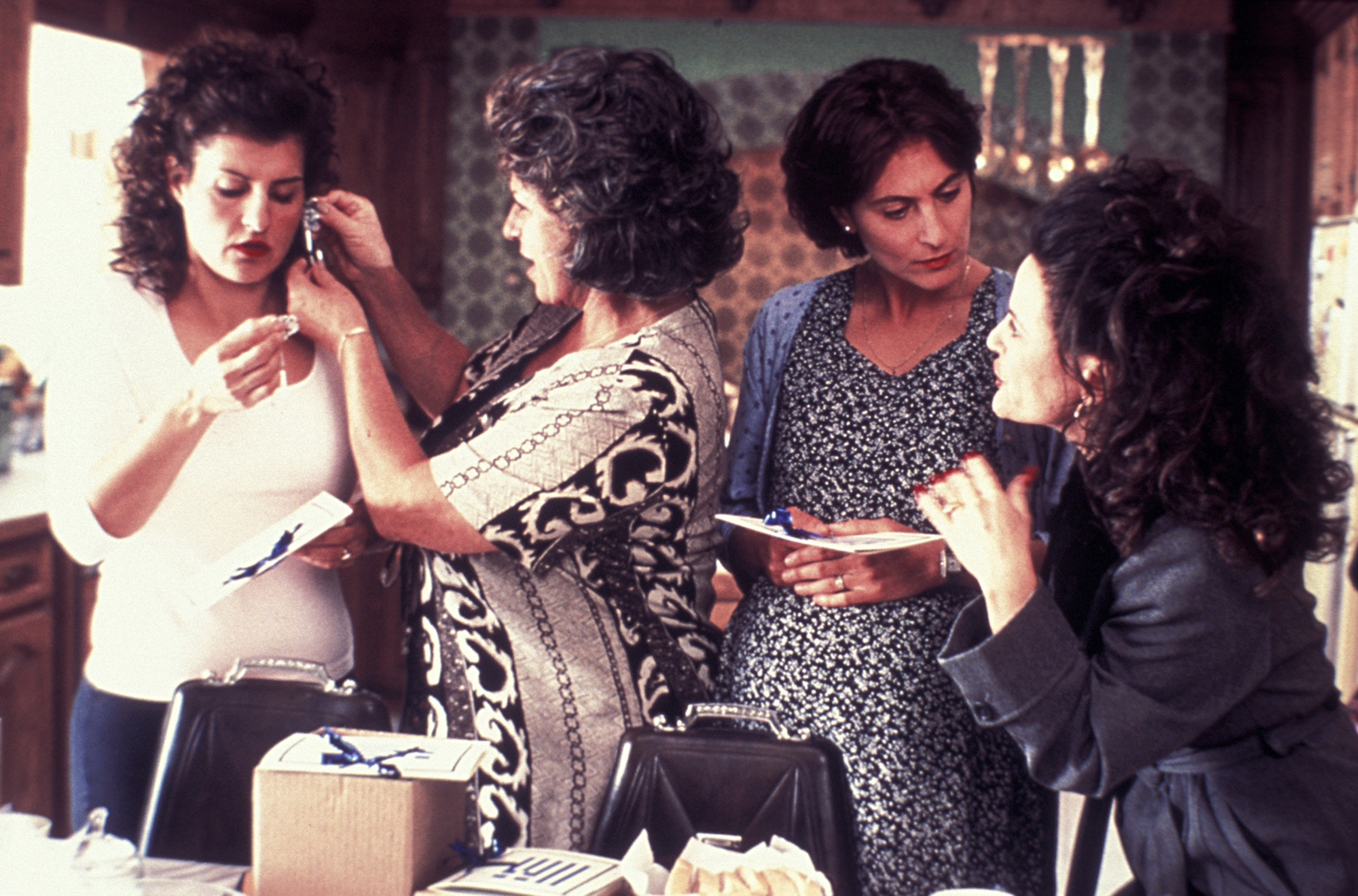 four women getting ready