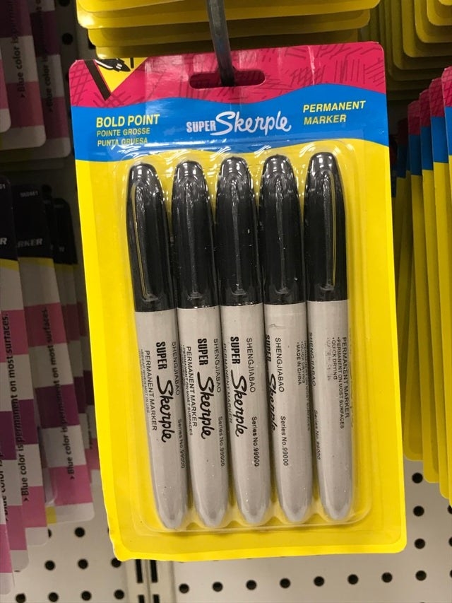 Skerple brand black markers