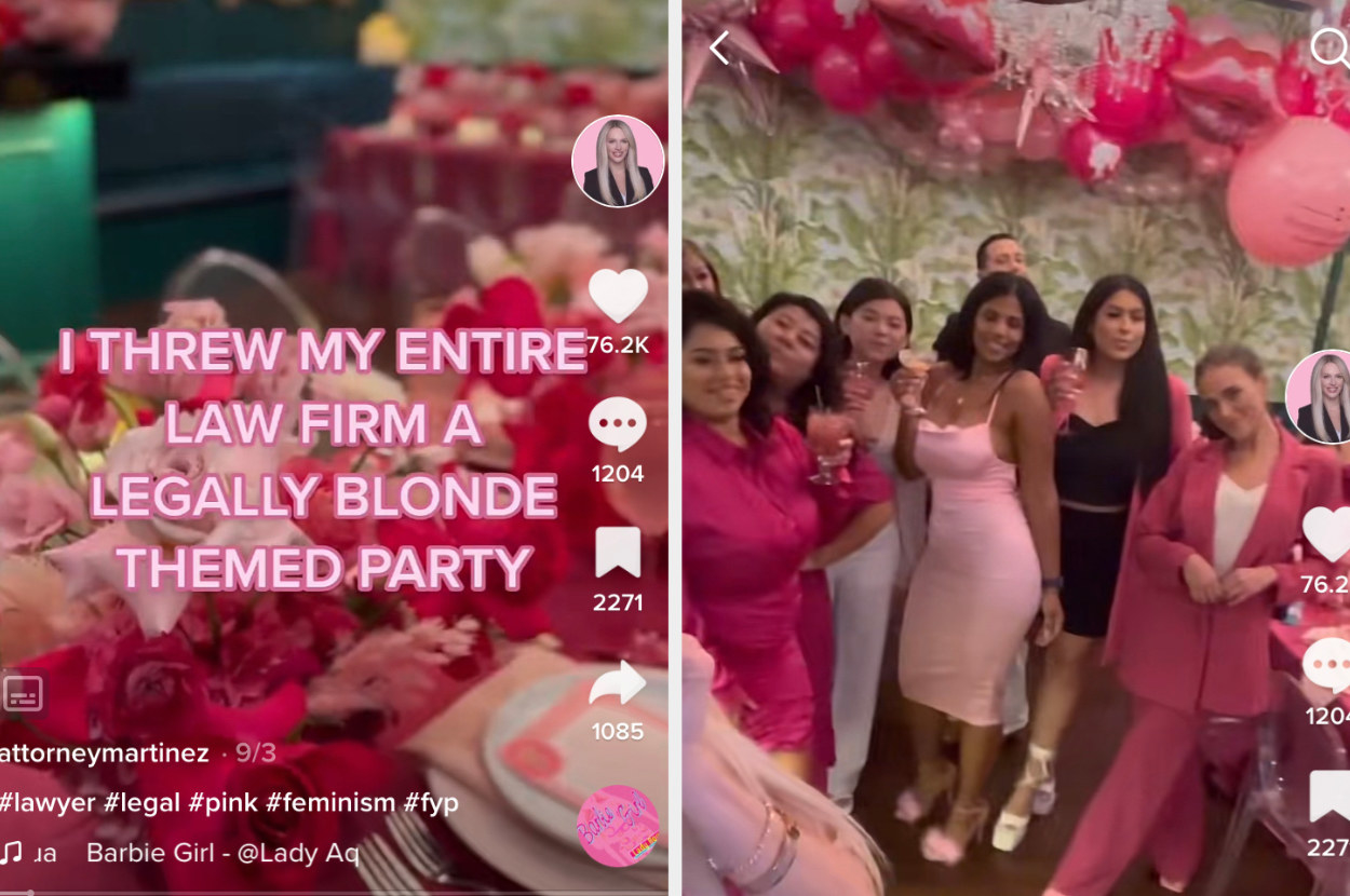 I threw my entire law firm a legally blonde themed party