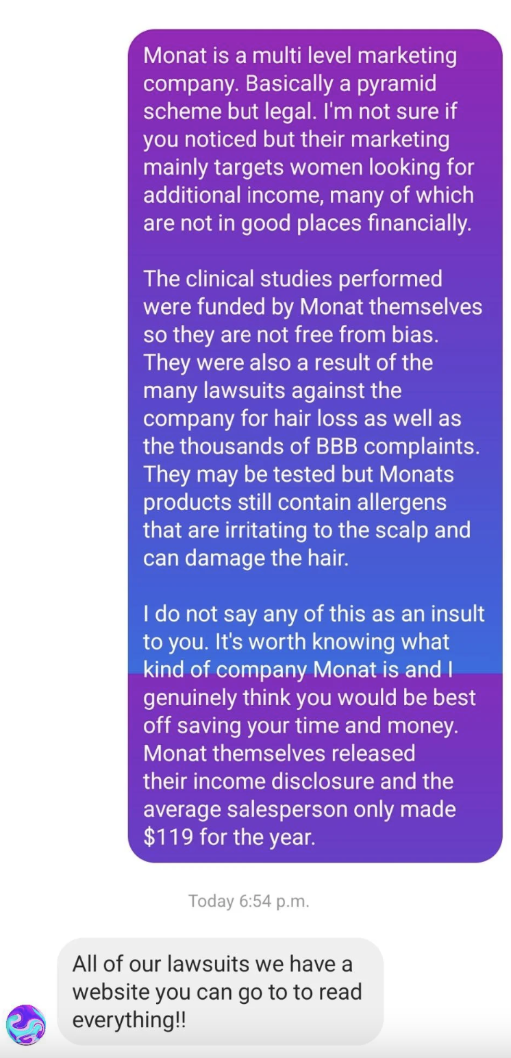 16 Screenshots Of MLM Babes Getting Called Out - 71