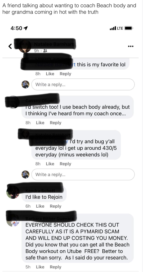 16 Screenshots Of MLM Babes Getting Called Out - 11