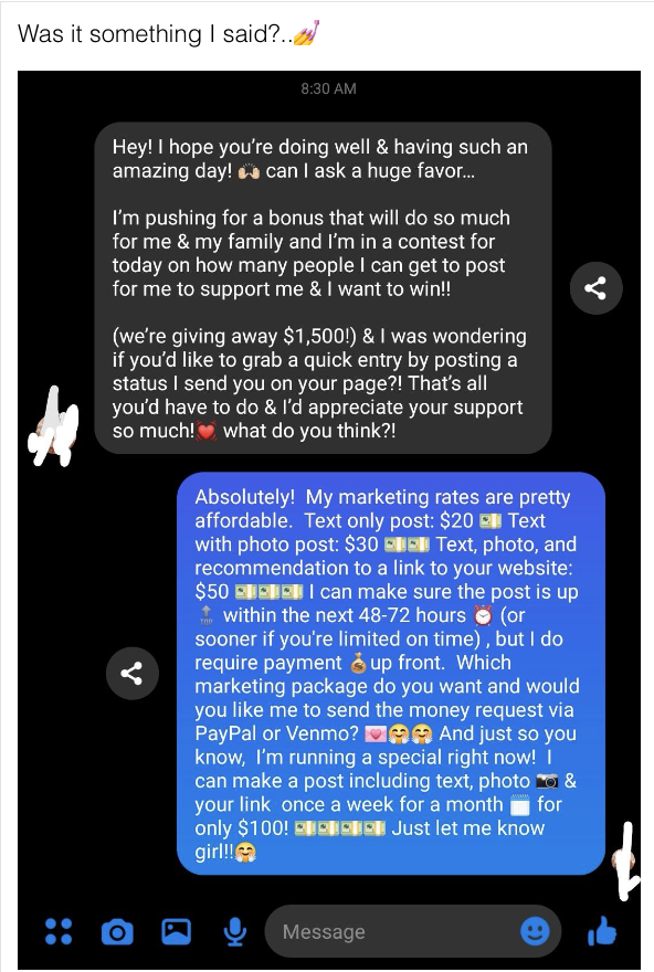 16 Screenshots Of MLM Babes Getting Called Out - 76