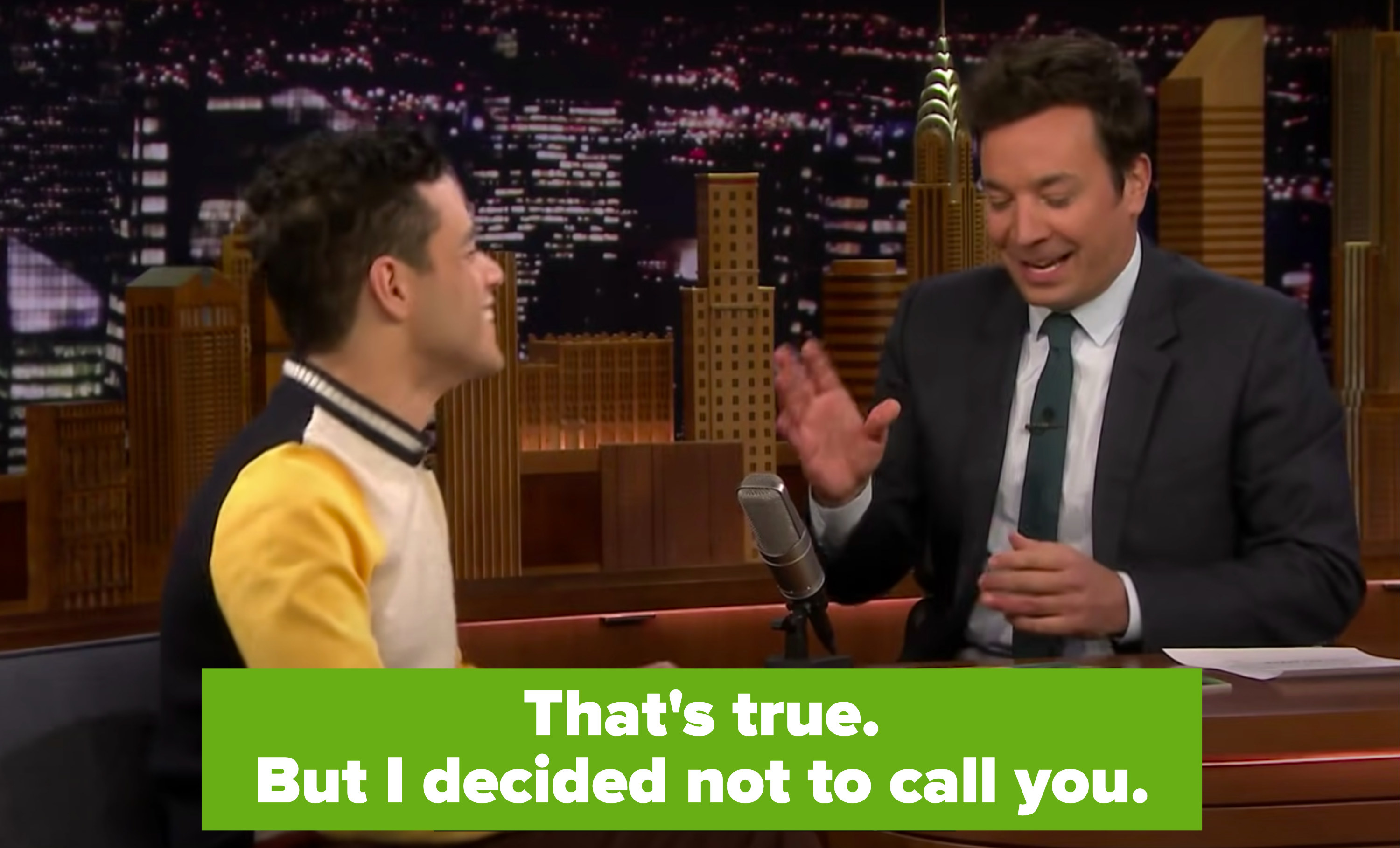Jimmy saying &quot;That&#x27;s true, but I decided to not call you&quot;
