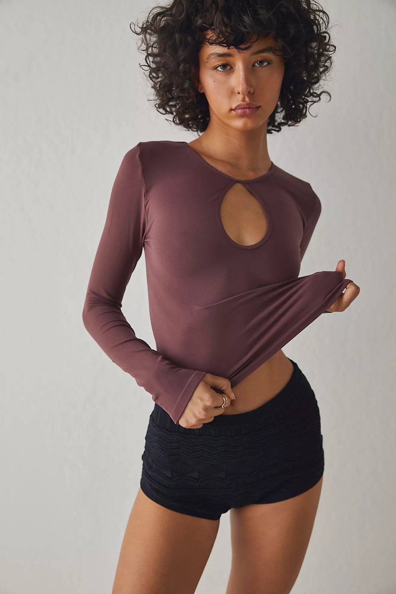 model wearing the top