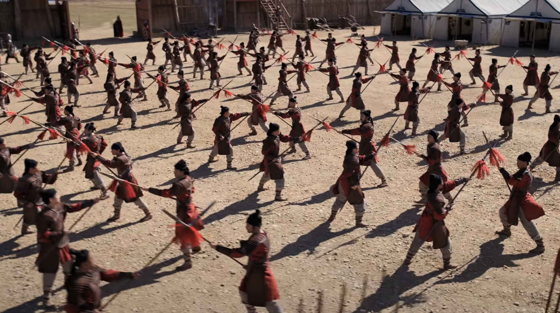 warriors training in the live-action version