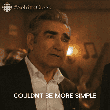 Eugene Levy as Johnny Rose says &quot;Couldn&#x27;t be more simple&quot; in &quot;Schitt&#x27;s Creek&quot;