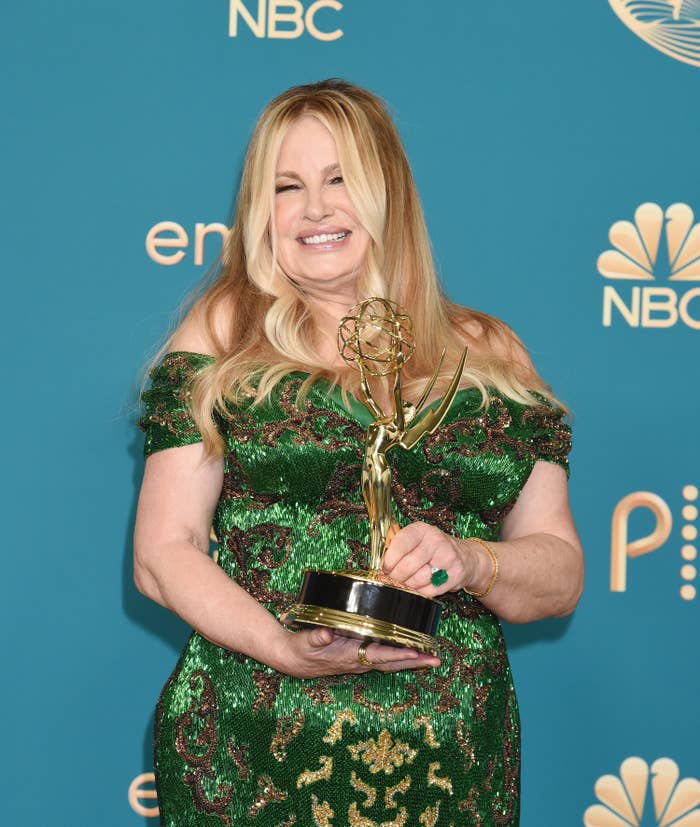 Jennifer smiling with her award