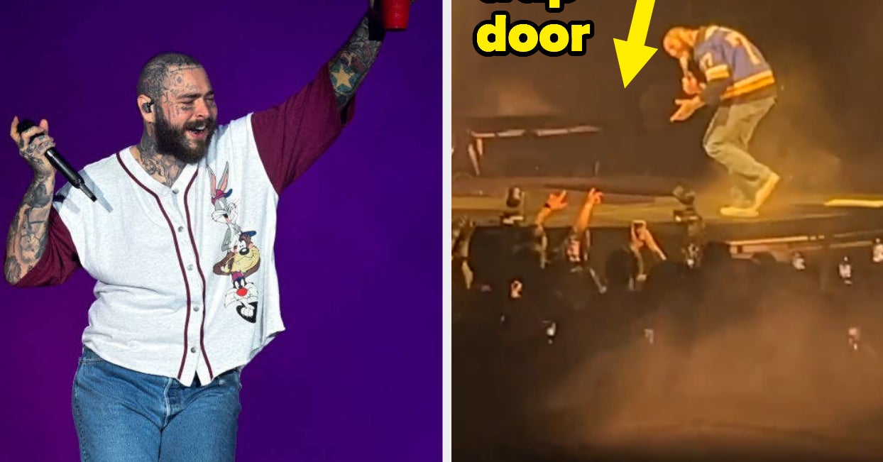 Post Malone Fell Through A Trap Door Onstage At His Concert And Was Taken Off By Medics