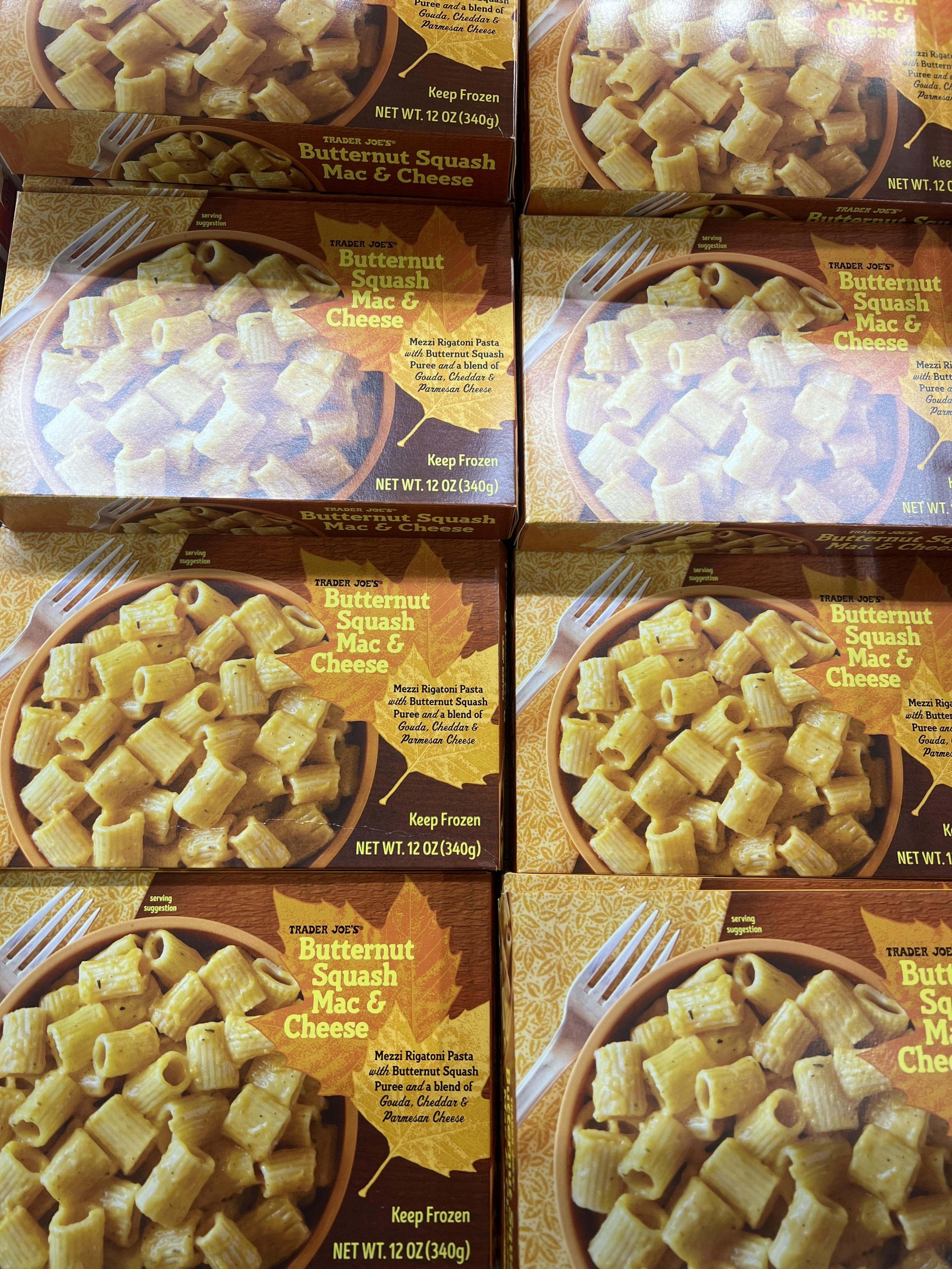 Boxes of Butternut Squash Mac &amp;amp; Cheese
