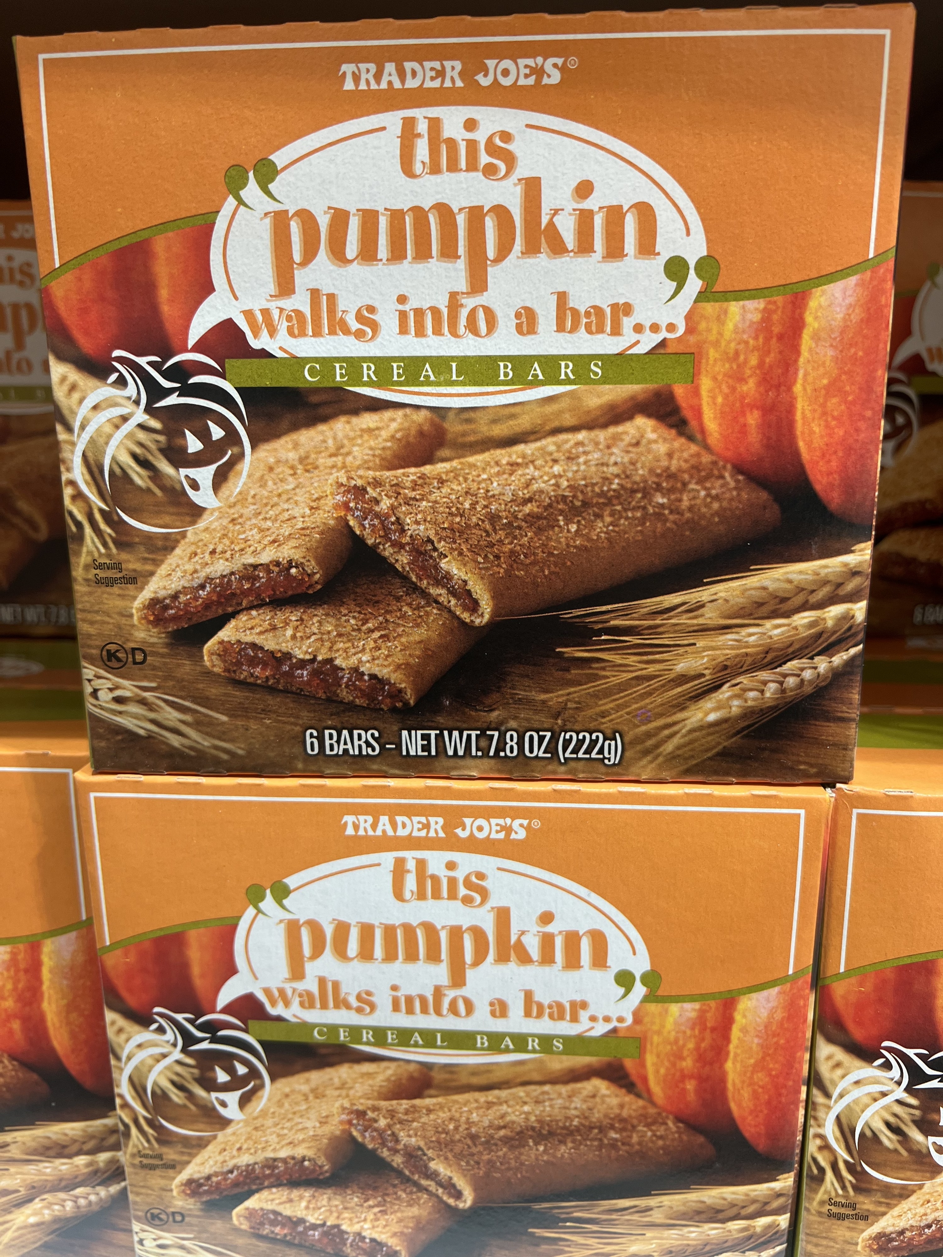 This Pumpkin Walks Into a Bar Cereal Bars