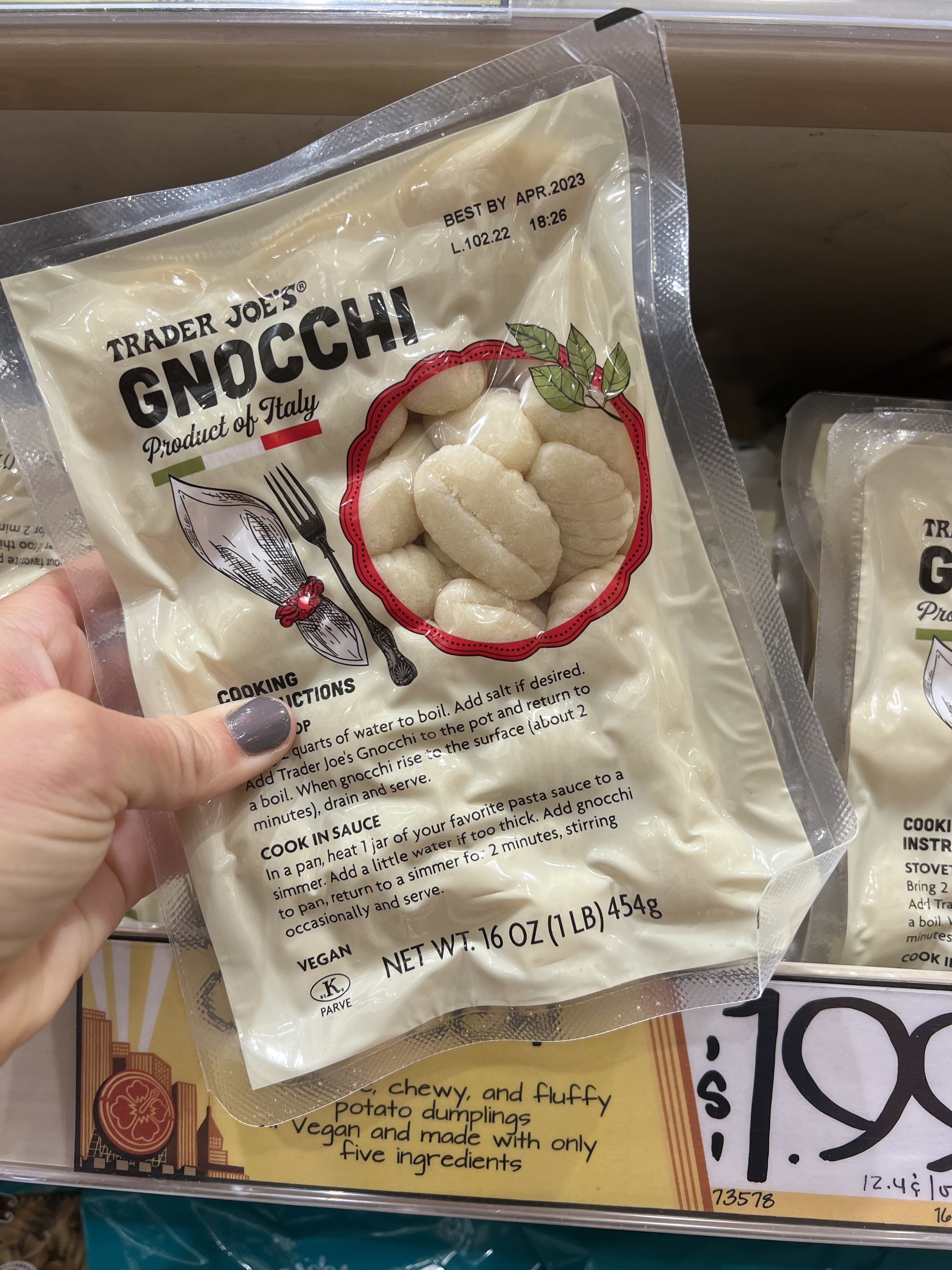 A package of gnocchi