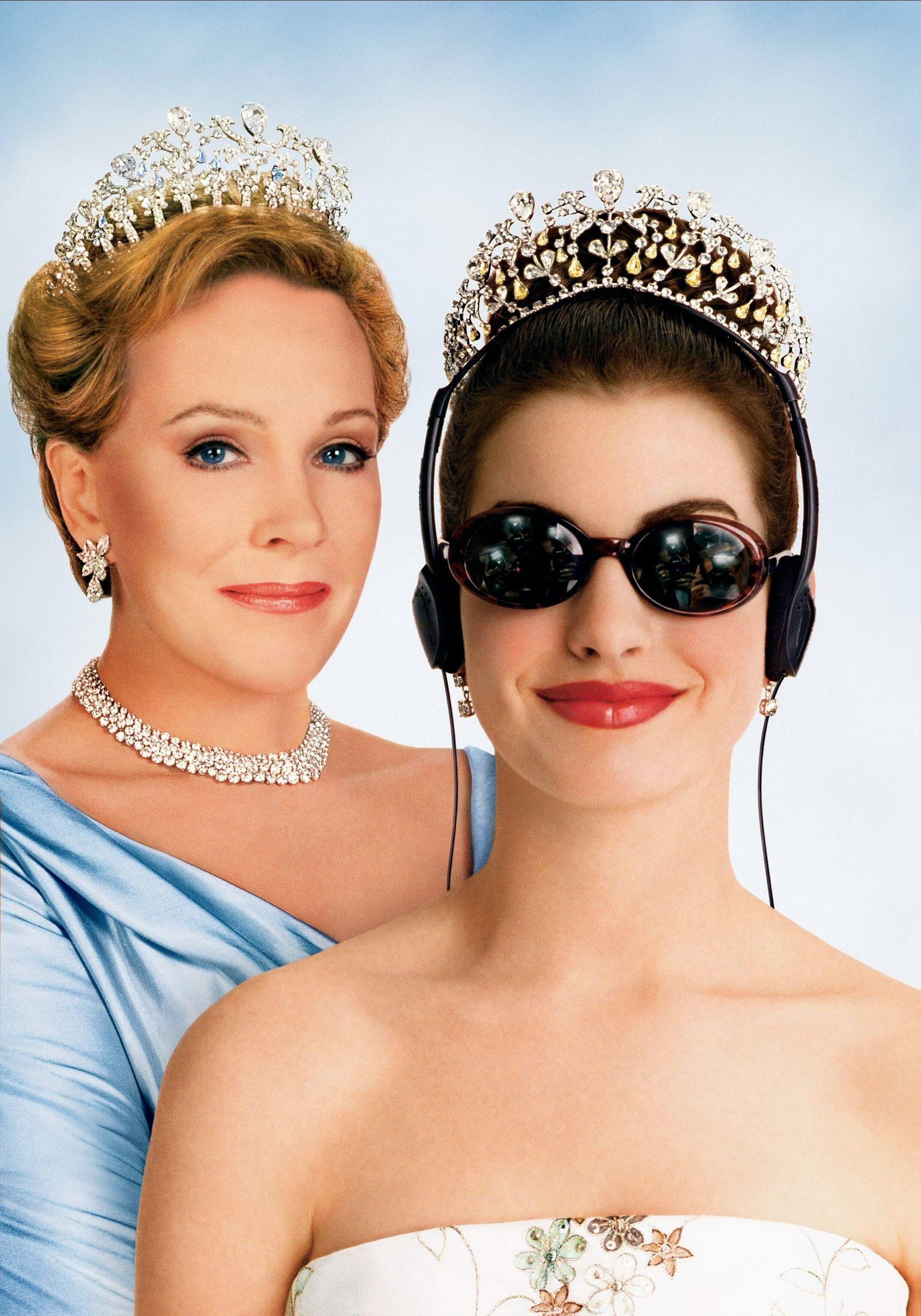 Julie Andrews wearing a crown and Anne