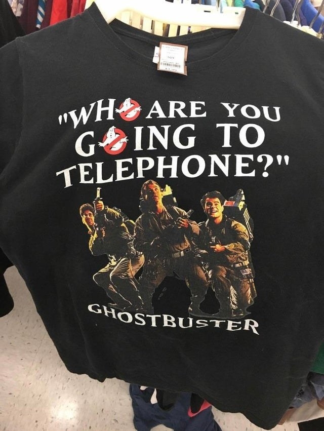 fake Ghostbusters t-shirt