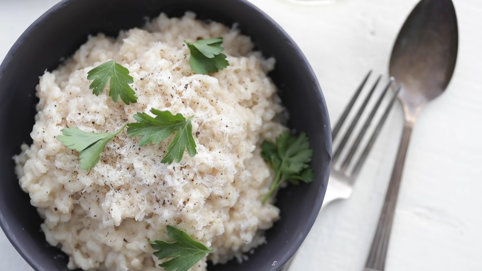 homemade rissotto in a bowl