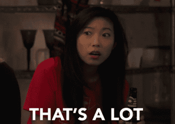 a gif of Awkwafina saying that&#x27;s a lot