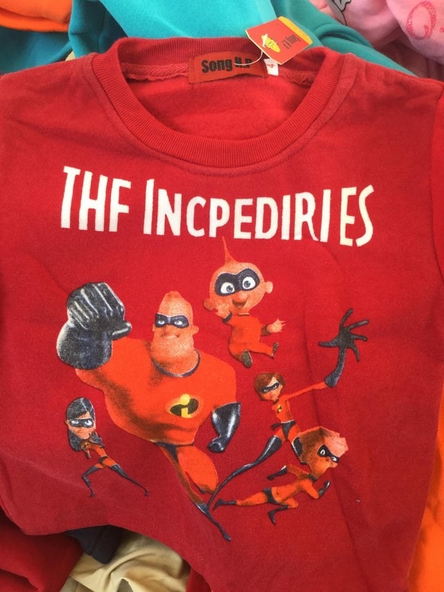 fake Incredibles t-shirt