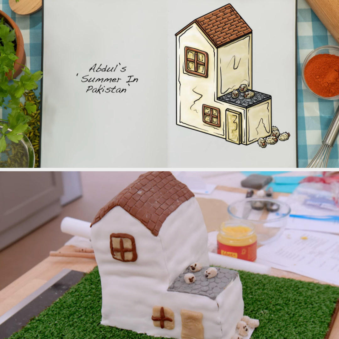 Great British Bake Off Bakes Vs  Drawings Cake Week 2021 - 93