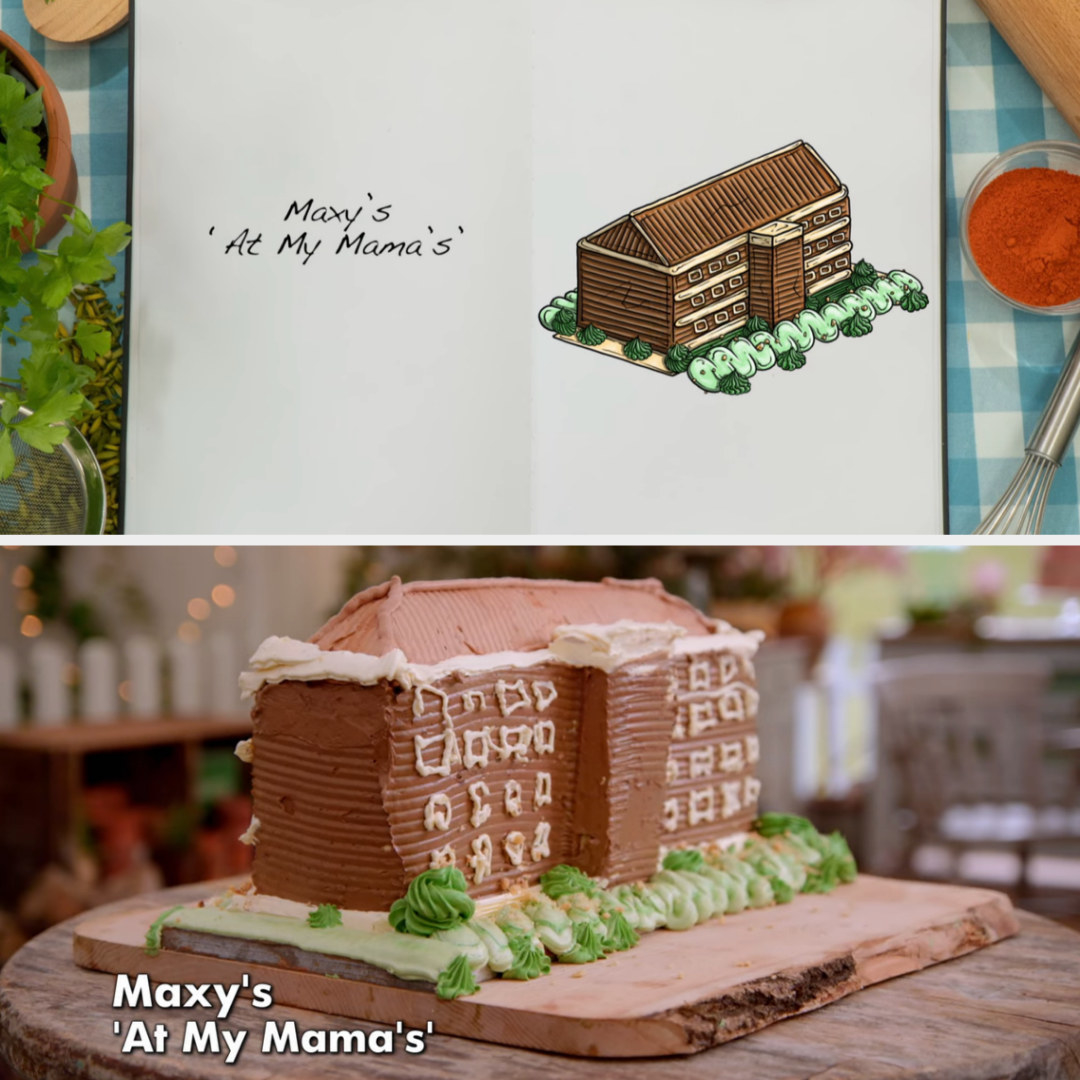 Great British Bake Off Bakes Vs  Drawings Cake Week 2021 - 92