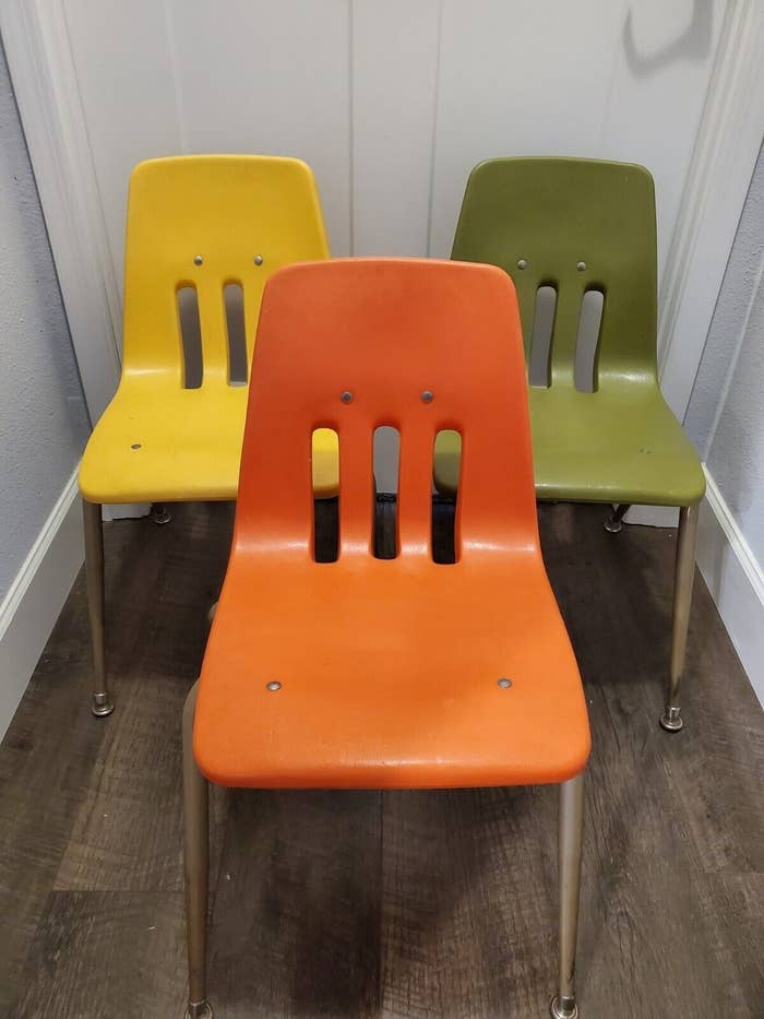 Different colored chairs