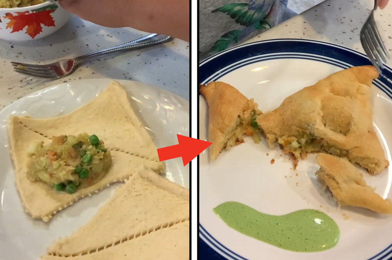 samosas using crescent rolls