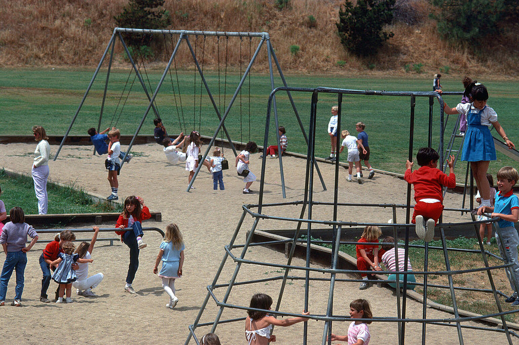 Kids playing in the park