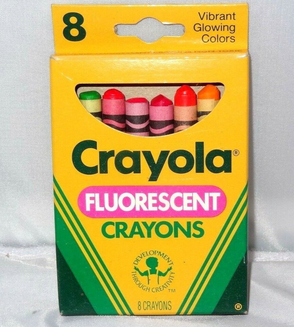 Fluorescent crayons