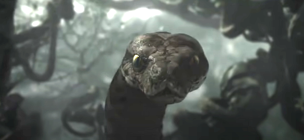 Kaa the snake in the live-action version