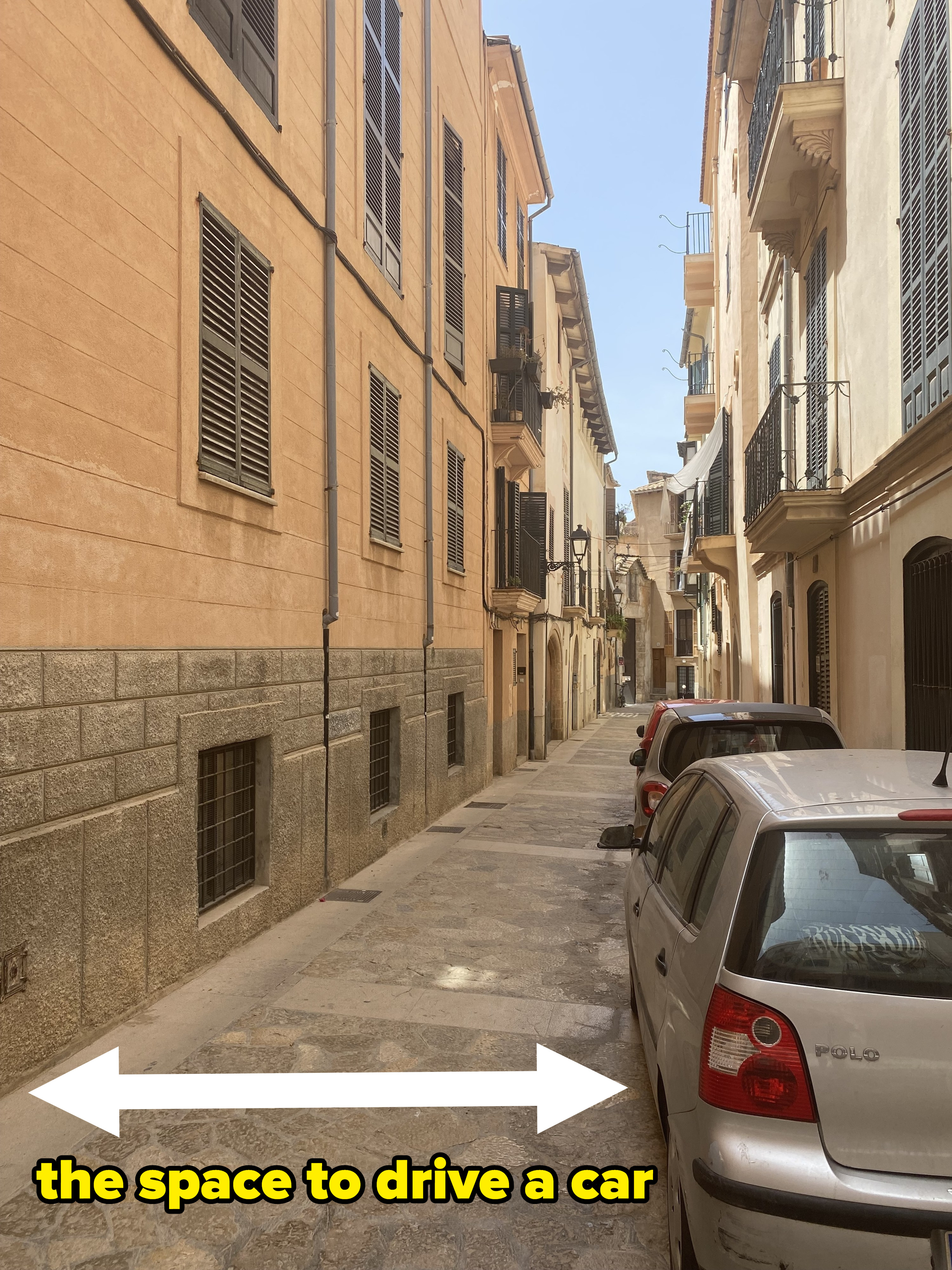 small street in Mallorca Spain