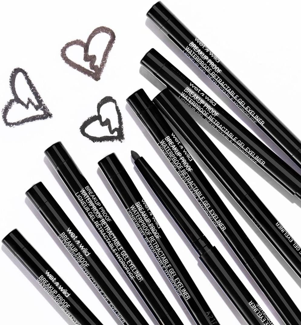 Several eyeliners laid out