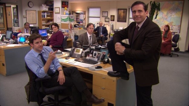 Michael puts his foot on Jim&#x27;s desk