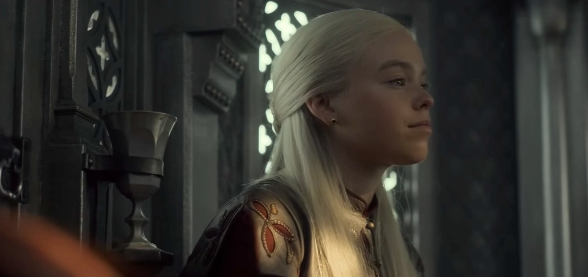 Rhaenyra turns her face away from Viserys