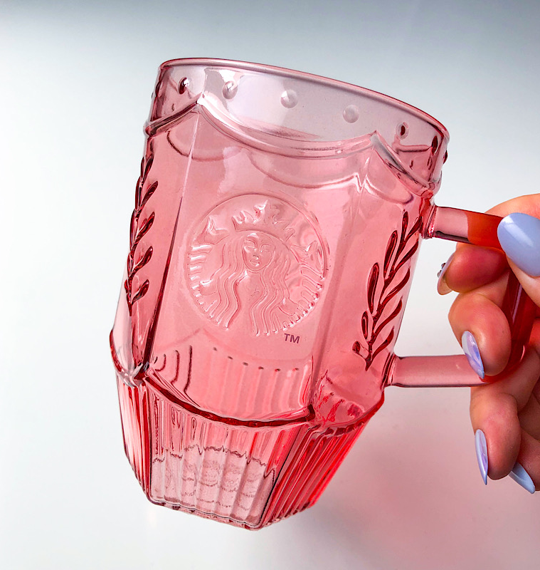 Starbucks（スターバックス）のオススメの新作マグカップ「アニバーサリー2022耐熱グラスマグピンク414ml」