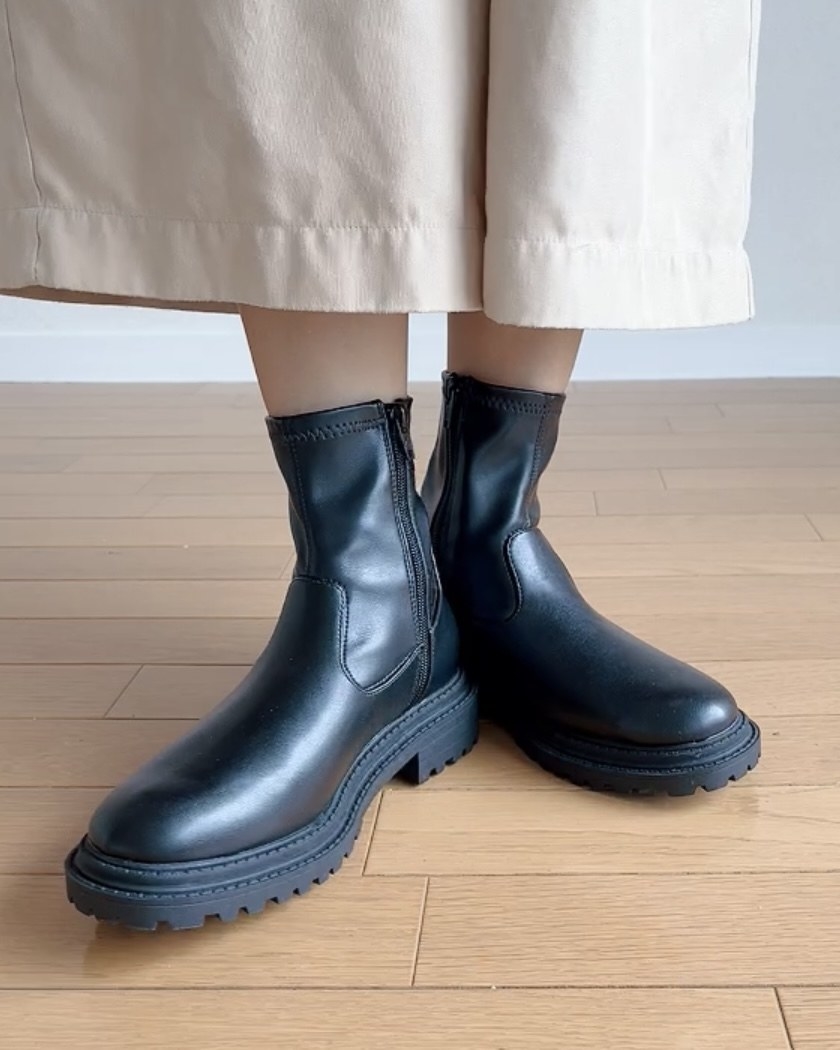 GU ウルトラストレッチボリュームソールロングブーツ - 靴