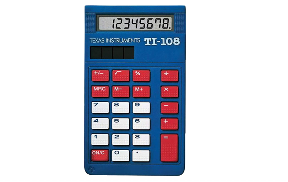 A TI-108 calculator