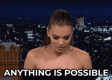 Hailee Steinfeld declares that &quot;anything is possible&quot; during a chat on &quot;The Tonight Show Starring Jimmy Fallon&quot;