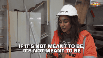 Sharon from &quot;The Block&quot; discusses how something may not be meant to be during a phone call