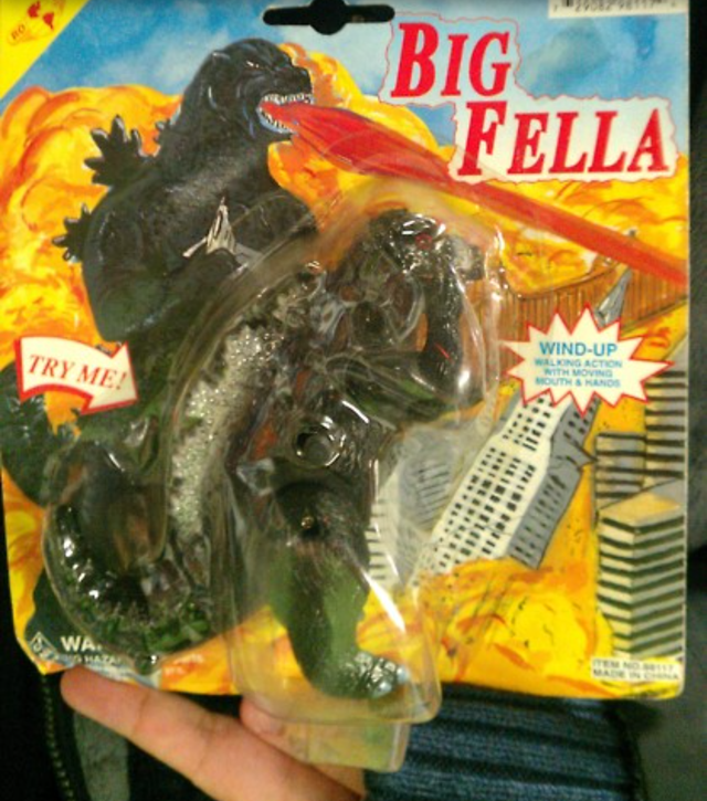 fake Godzilla toy called Big Fella