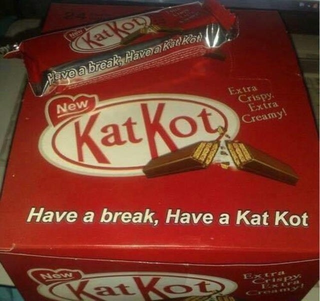 a box of &quot;Kat-Kots&quot;