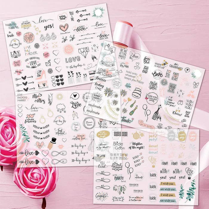 the sticker sheets