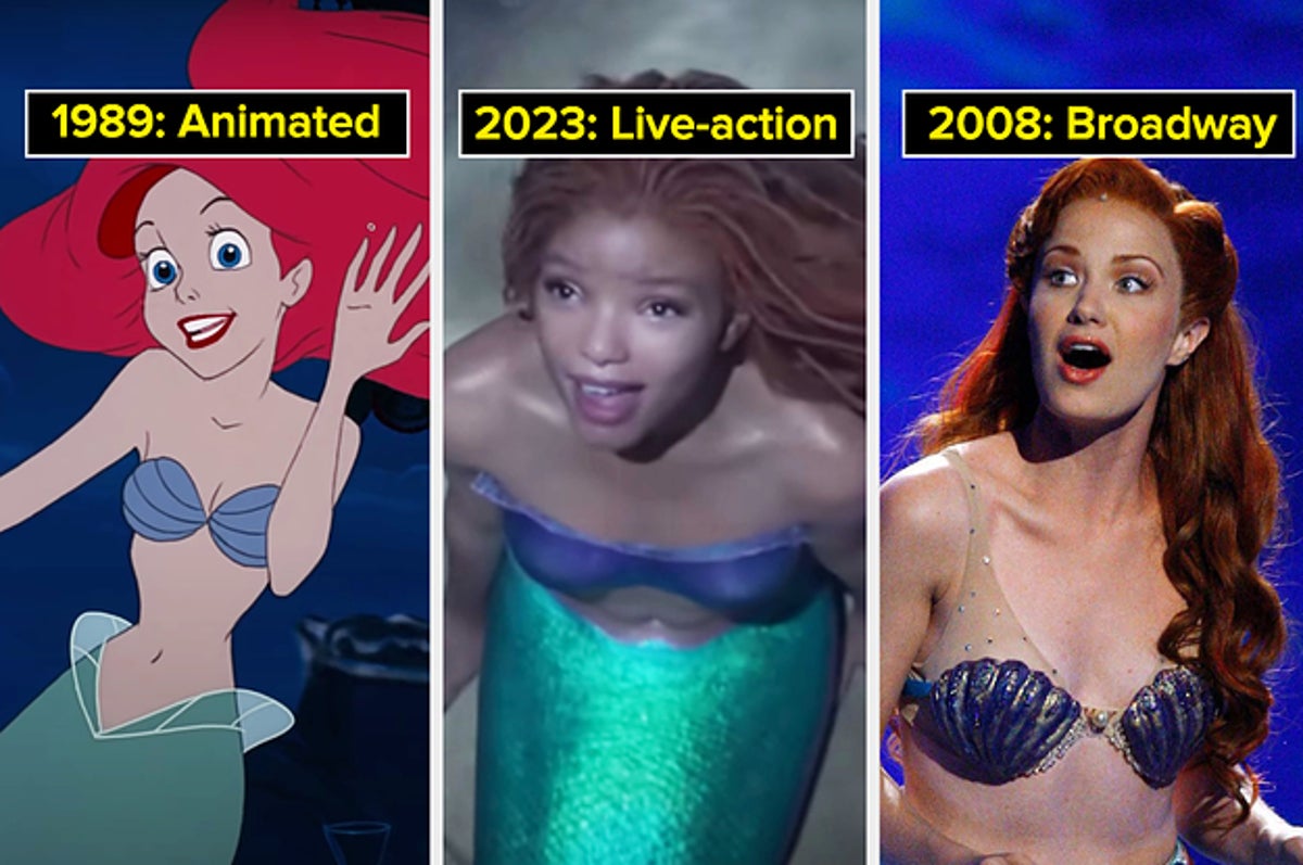Disney Princesses Animated Vs. Live Action Vs. Broadway